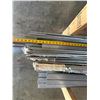 Image 16 : Wooden Crate w/ Vision Auto Lamps, Armstrong Flooring, Metal Channels, Struts, Rods, Hose,  etc