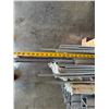 Image 17 : Wooden Crate w/ Vision Auto Lamps, Armstrong Flooring, Metal Channels, Struts, Rods, Hose,  etc