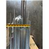 Image 19 : Wooden Crate w/ Vision Auto Lamps, Armstrong Flooring, Metal Channels, Struts, Rods, Hose,  etc