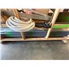 Image 5 : Wooden Crate w/ Vision Auto Lamps, Armstrong Flooring, Metal Channels, Struts, Rods, Hose,  etc