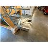 Image 7 : Wooden Crate w/ Vision Auto Lamps, Armstrong Flooring, Metal Channels, Struts, Rods, Hose,  etc