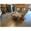 Image 9 : Wooden Crate w/ Vision Auto Lamps, Armstrong Flooring, Metal Channels, Struts, Rods, Hose,  etc
