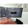 Image 14 : Qty 2 LG 27MN60T-W Monitors Mounted on Black Dual Monitor Stand 27" (each)