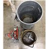 Image 3 : Rubbermaid Brute Waste Can w/ Ridgid Pipe Threader & Oiler