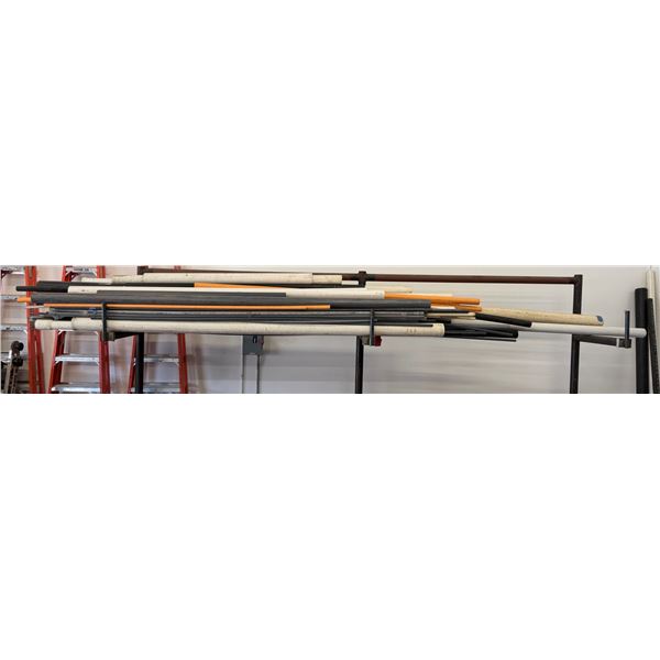 Multiple PVC Pipe Sections, Misc Types & Sizes (See Video)