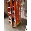 Image 9 : Qty 4 Ladders: Louisville FS1508, L-3080-08, CrossXster & Werner NXT1A10, Misc Sizes