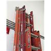 Image 2 : Qty 3 Werner Extension Ladders, Misc Sizes
