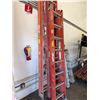 Image 3 : Qty 3 Werner Extension Ladders, Misc Sizes