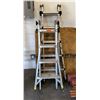 Image 1 : Qty 2  Multi-Position Ladders: Little Giant, etc, Misc Sizes
