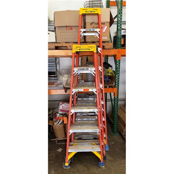 Qty 3 Ladders: Werner NXT1A08, NXT1A06, etc, Misc Sizes