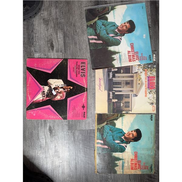 5 Elvis Presley Vinyl Records