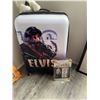 Image 1 : Elvis Presley Suitcase, Plush Dog, and Poster