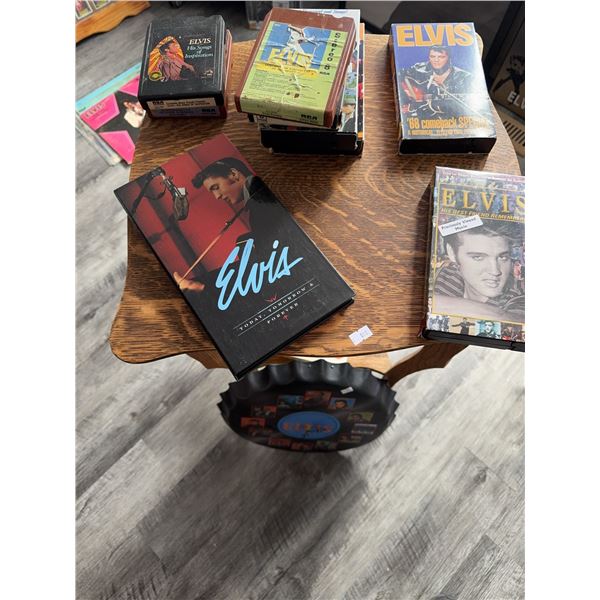 Elvis Presley Media Collection With Clock
