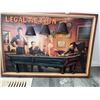Image 1 : Legal Action Wall Art With 3D Pool Table