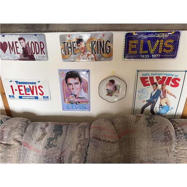 Elvis Presley Collectible Wall Decor Lot