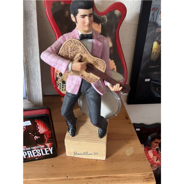 Yours/Elvis '55 Figurine With Guitar And Drum