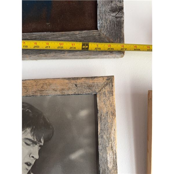 Velvet Elvis Portrait With Rustic Frame