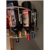 Image 2 : Metal Wall-Mounted Wine Rack With 4 Bottles