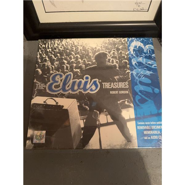 Elvis Presley Book and Framed Portrait