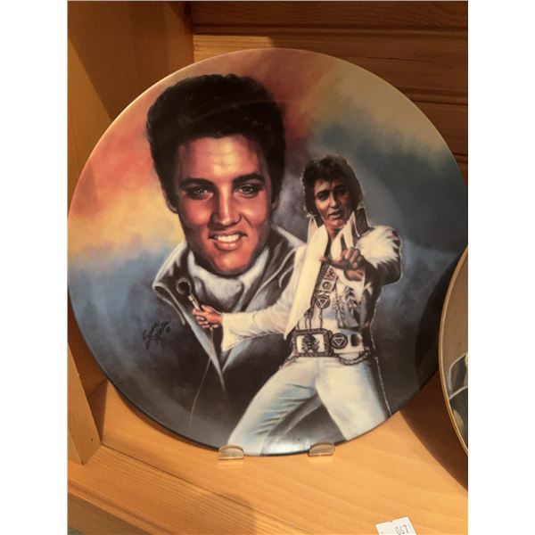Three Collectible Elvis Presley Plates