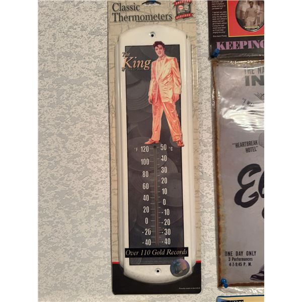 Elvis Presley Metal Wall Thermometer