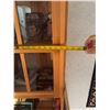Image 5 : Wooden Glass-Front Hutch Cabinet