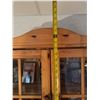 Image 6 : Wooden Glass-Front Hutch Cabinet
