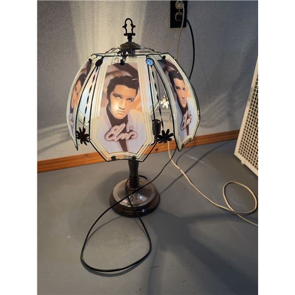 Elvis Presley Table Lamp With Glass Panels