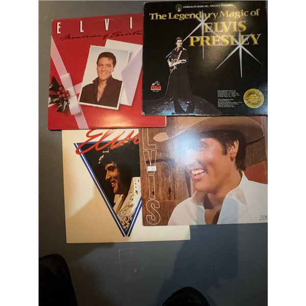4 Elvis Presley Vinyl Records