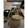 Image 2 : Gold Tone Pocket Watch With Guitar Motif