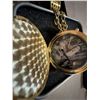 Image 3 : Gold Tone Pocket Watch With Guitar Motif