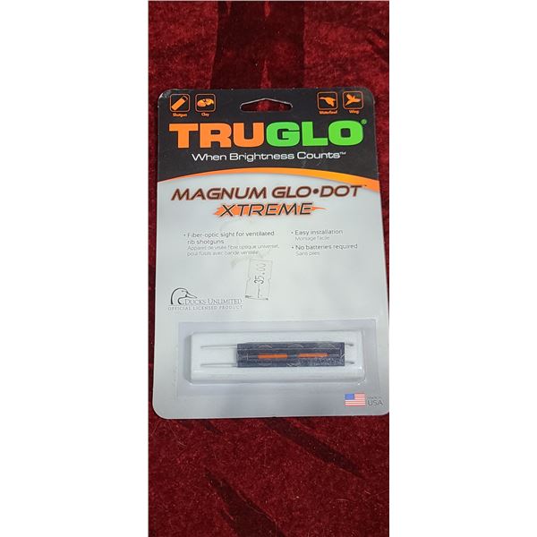 TRU GLO MAGNUM GLO DOT 3/8" RIB  -  RED SIGHT