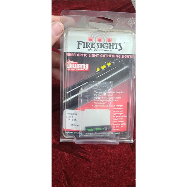 FIRE SIGHT BY WILLIAMS FIBRE OPTIC - LIGHT GATHERING SIGHT FOR SHOTGUN 1/4"