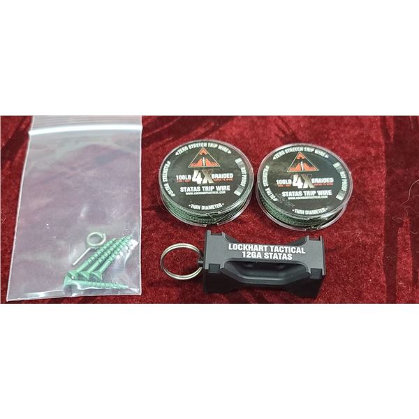 LOCKHART TACTICAL 12GA STATAS/TRIP WIRE - ALARM TO BESD WITH BLANKS ONLY. COMES WITH TWO 50' 100LBS 