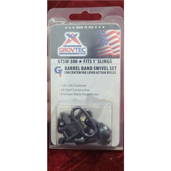 GROVTEC BARREL BAND SWIVEL SET - FITS 1" SLINGS