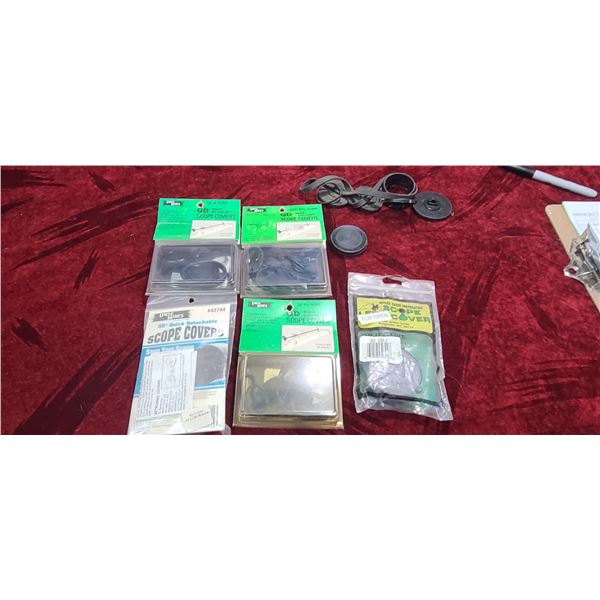 FOUR UNCLE MIKE'S SCOPE COVERS AND OTHERS PLEASE SEE IMAGES
