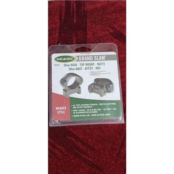 WEAVER GRAND SLAM 30MM HIGH TOP MOUNT MATTE