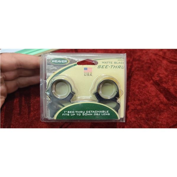 WEAVER 1" SEE THROUGH DETACHABLE - FITS UP TO 50MM OBJ LENS