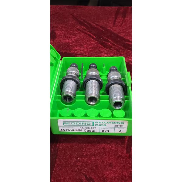 REDDING F.L. DIE SET .45COL/454 CASULL