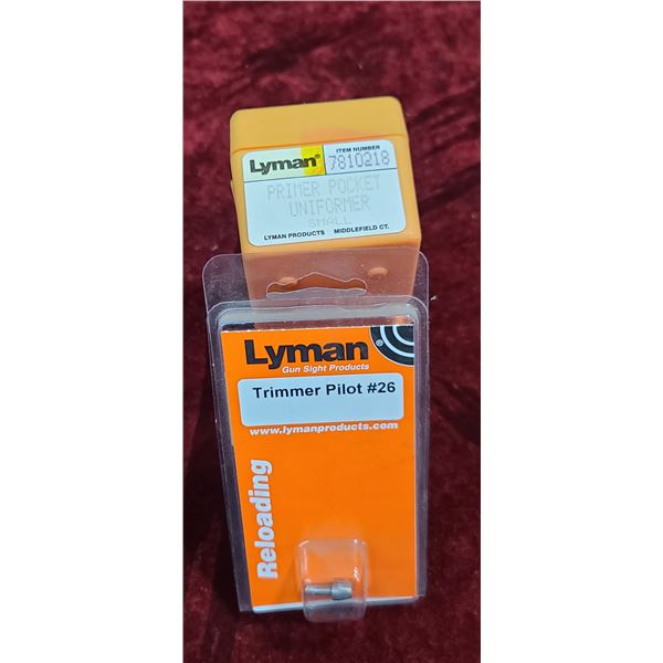 LYMAN PRIMR POCKET UNIFORMER (SMALL) AND TRIMMER PILOT #26
