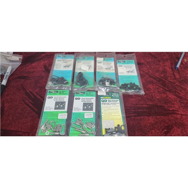 SEVEN SETS OF UNCLE MIKES QUICK DETACHABLE SUPER SWIVELS PLEASE SEE IMAGES