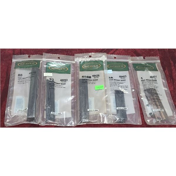 WEAVER MOUNT BASES MODEL 48088, 93, 414M, 3A ,AND #1