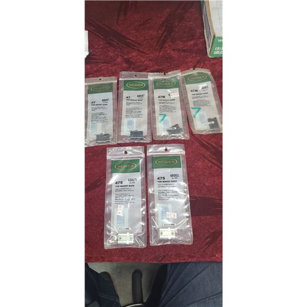 WEAVER TOP MOUNT BASE QUANTITY X2 4748 047 QUANTITY 47S QUANTITY 2X 47 M