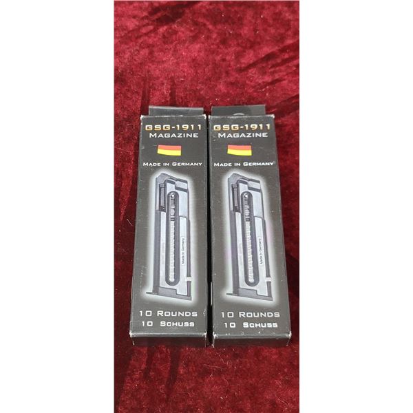 TWO GSG 1911 .22LR 10 ROUND MAGAZINE
