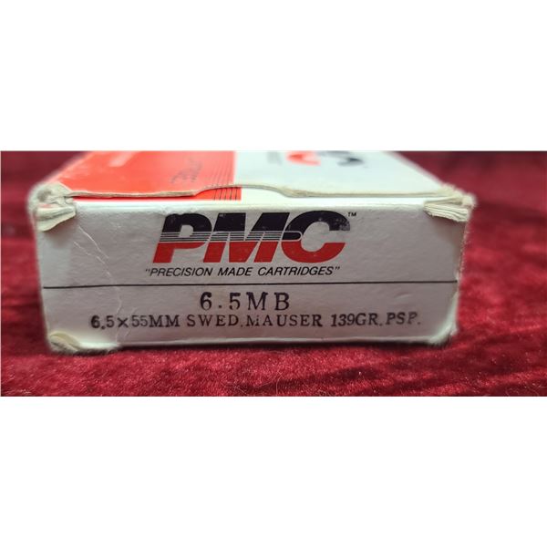 13 ROUNDS OF PMC 6.5 X 55 SWEDE 139 GR PSP