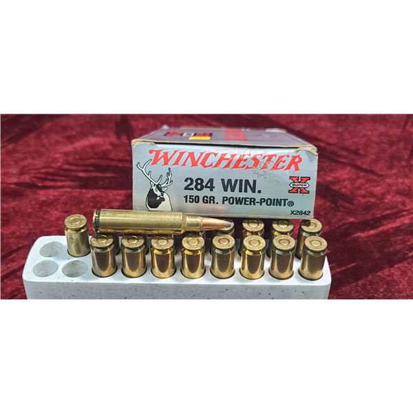 18 ROUNDS OF WINCHESTER SUPER X .284 WINCHESTER 150 GR POWER POINT