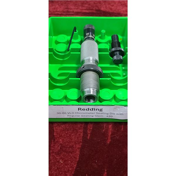 REDDING 30-.06 VLD MICROMETER SEATING DIE WITH REGULAR SEATING STEM #20