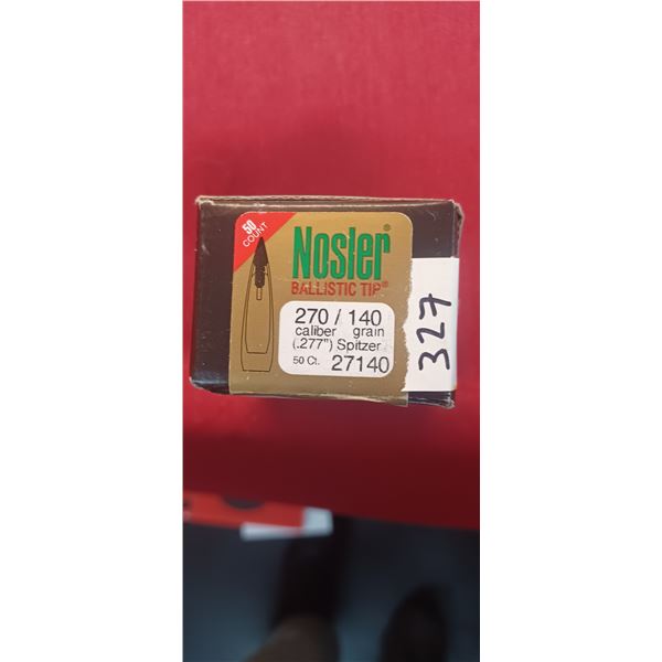 ONE BOX OF 50  NOSLER BALLISTIC TIP 270 CAL 140 GRAIN BULLETS