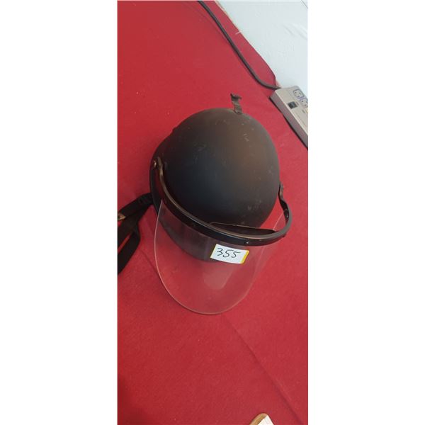 METAL RIOT HELMET WITH SHIELD