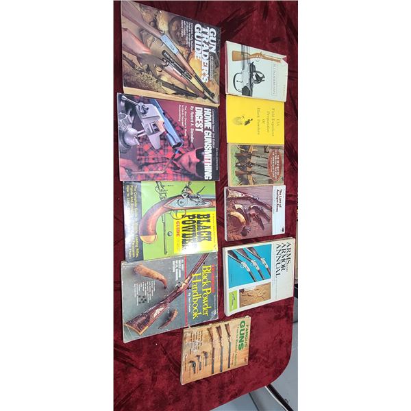 TEN VARIOUS BOOKS INCLUDING CIA FIELD EXPEDIENT PREPARATION OF BLACK POWDER